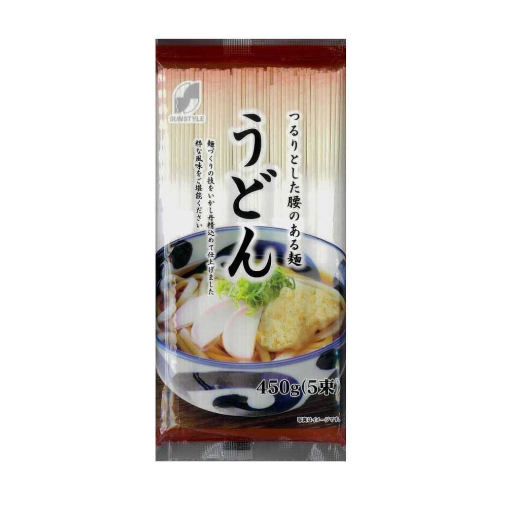 ◆SUN STYLE（サンスタイル） うどん 450g（5束） [12個セット]