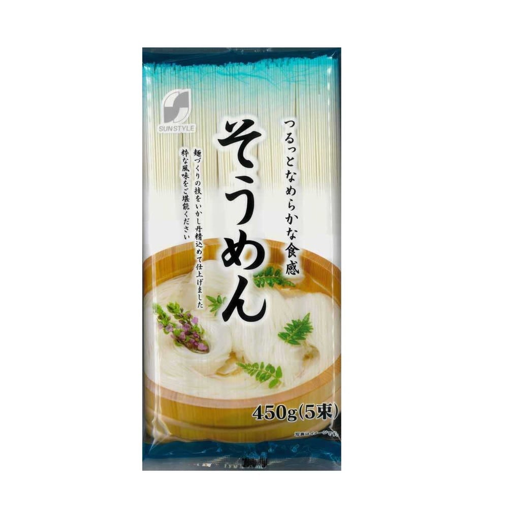 ◆SUN STYLE（サンスタイル） そうめん 450g（5束） [12個セット]