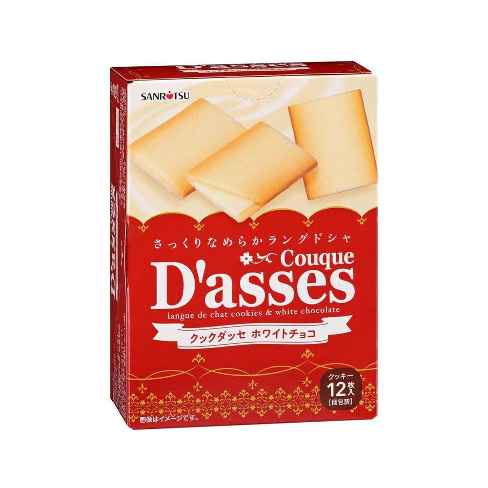 ◆三立 クックダッセ ホワイト チョコ 12枚 [12個セット]