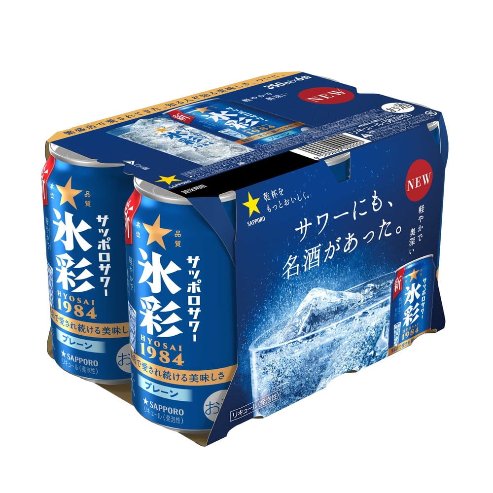サッポロサワー 氷彩1984（HYOSAI） 350ml×6本   [4個セット]