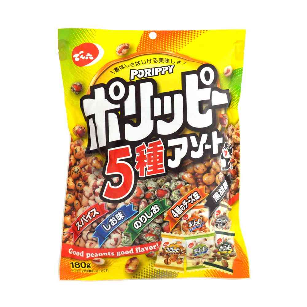 ◆でん六 ポリッピーアソート 180g   [12個セット]