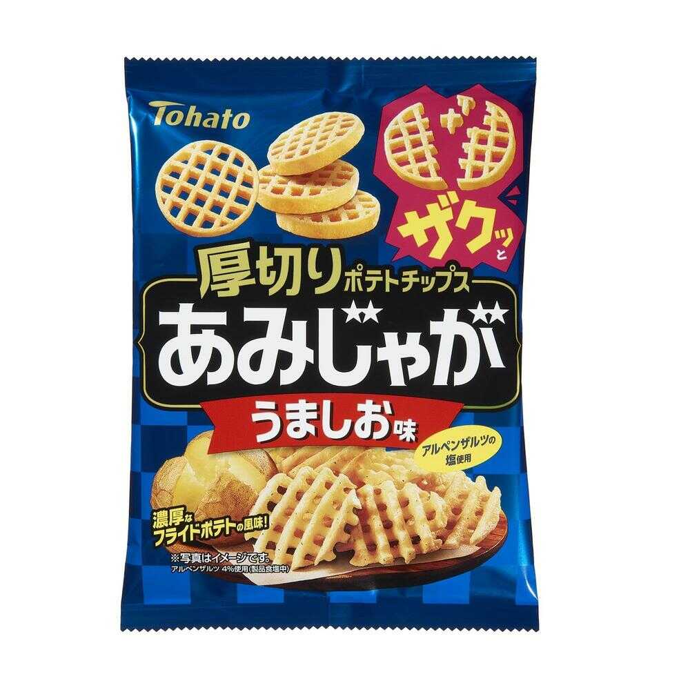◆東ハト あみじゃが うましお味 55g   [12個セット]