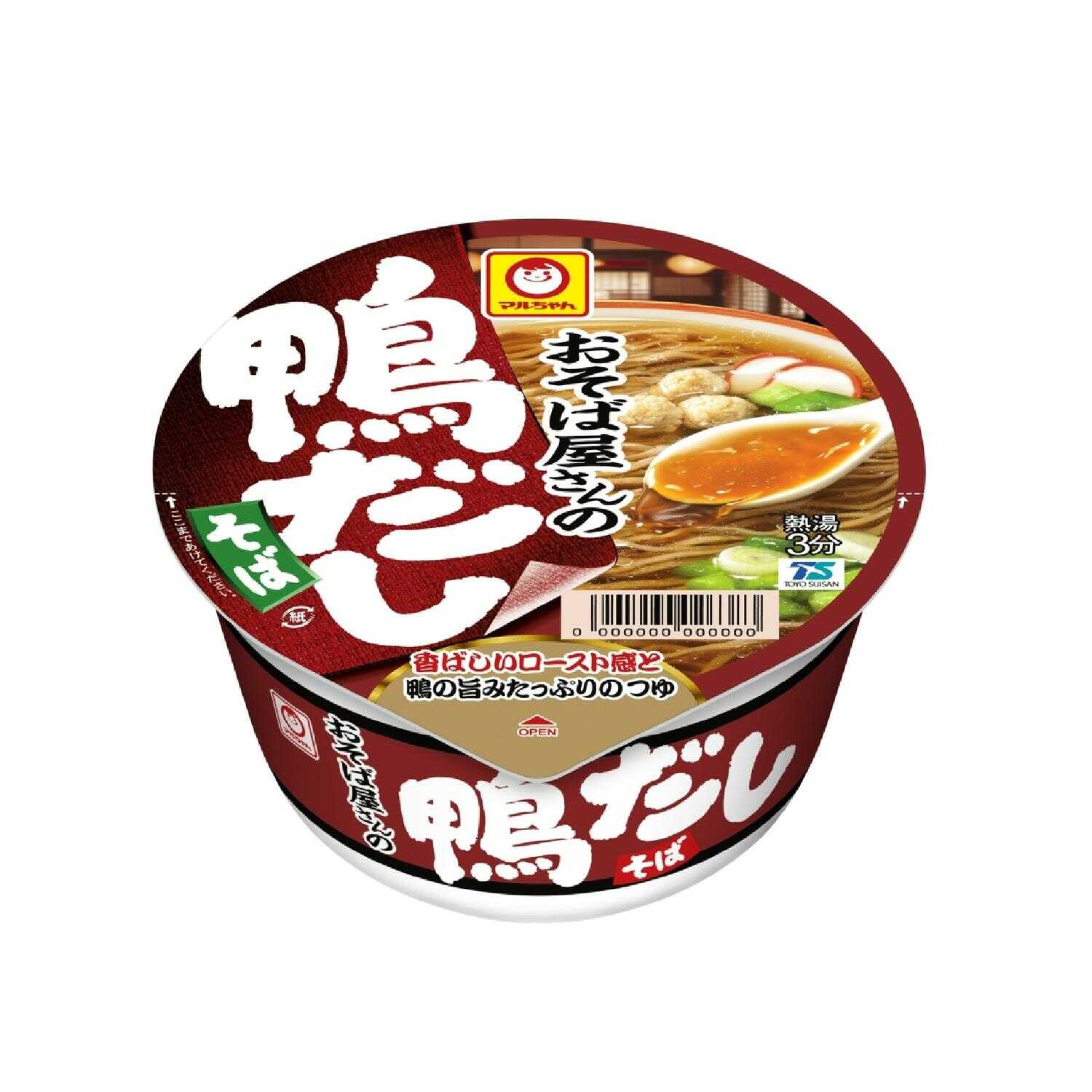 ◆東洋水産 マルちゃん おそば屋さんの鴨だしそば 98g   [12個セット]