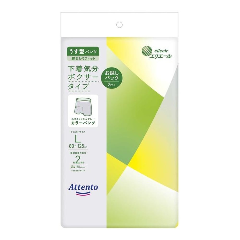 大王製紙 アテント うす型パンツ下着気分 ボクサータイプ L2枚