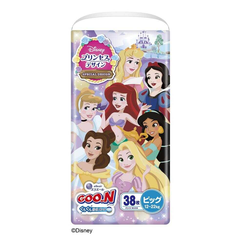 大王製紙 グーン ぐんぐん吸収パンツ プリンセスデザイン BIGサイズ ? ? ? 38枚   [3個セット]