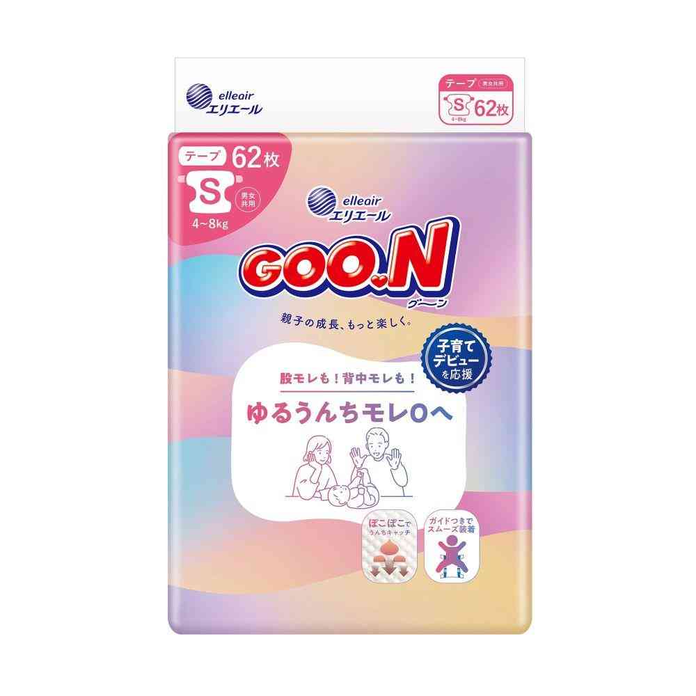 大王製紙 グーン ゆるうんちモレ0へ Sサイズ 62枚