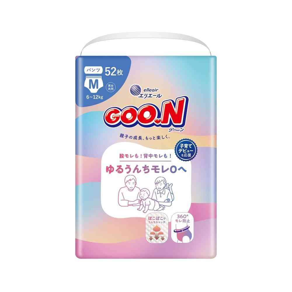 大王製紙 グーン ゆるうんちモレ0へ パンツM 52枚