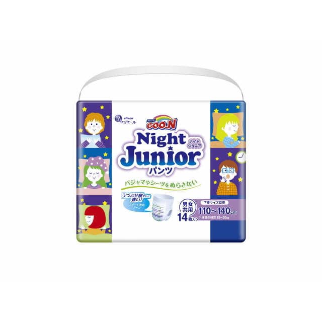 大王製紙 グーンナイト ジュニアパンツ 男女共用 14枚入【6個セット】