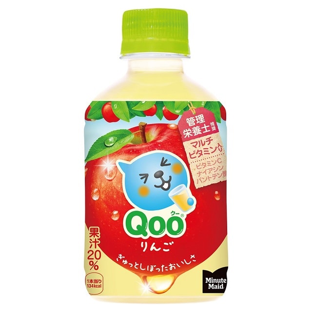 ◆コカ・コーラ ミニッツメイド Qooクーりんご 280ml【24本セット】