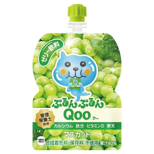 ◆コカコーラ ぷるんぷるん Qoo（クー） マスカット 125g【6個セット】