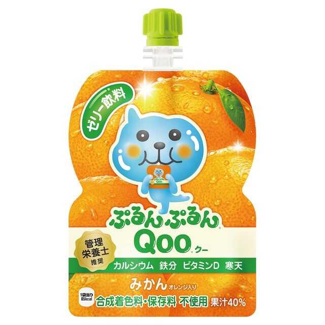 ◆コカコーラ ぷるんぷるん Qoo（クー） みかん 125g【6個セット】
