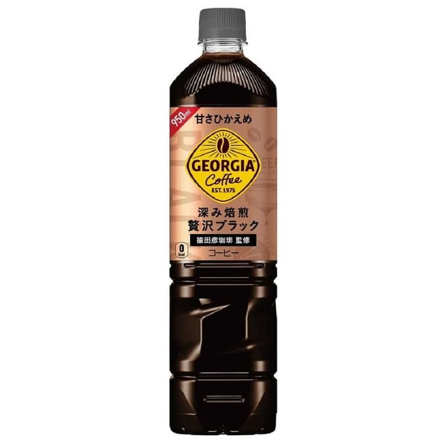 ◆コカコーラ ジョージア カフェ ボトルコーヒー 甘さひかえめ  950ml   [12個セット]