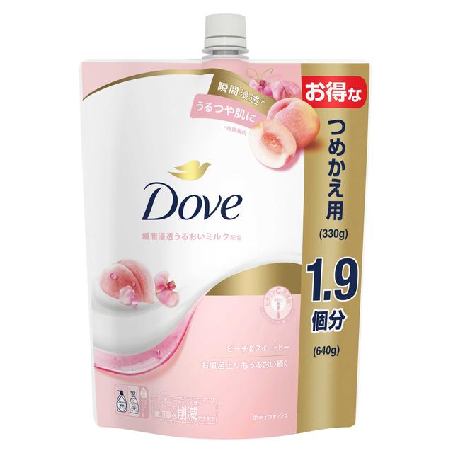 ダヴ ボディウォッシュ ピーチ＆スイートピー つめかえ用 640g