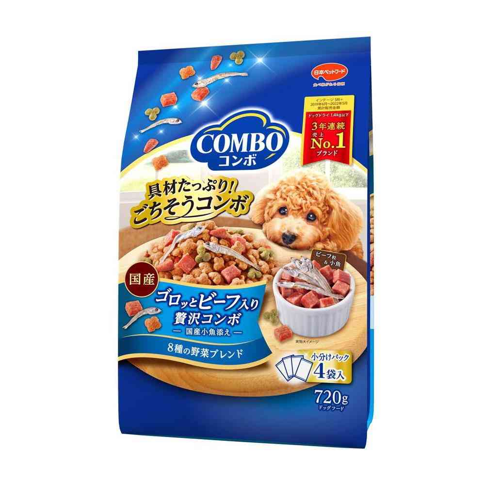 日本ペットフード コンボ ドッグ ゴロッとビーフ入り 720g