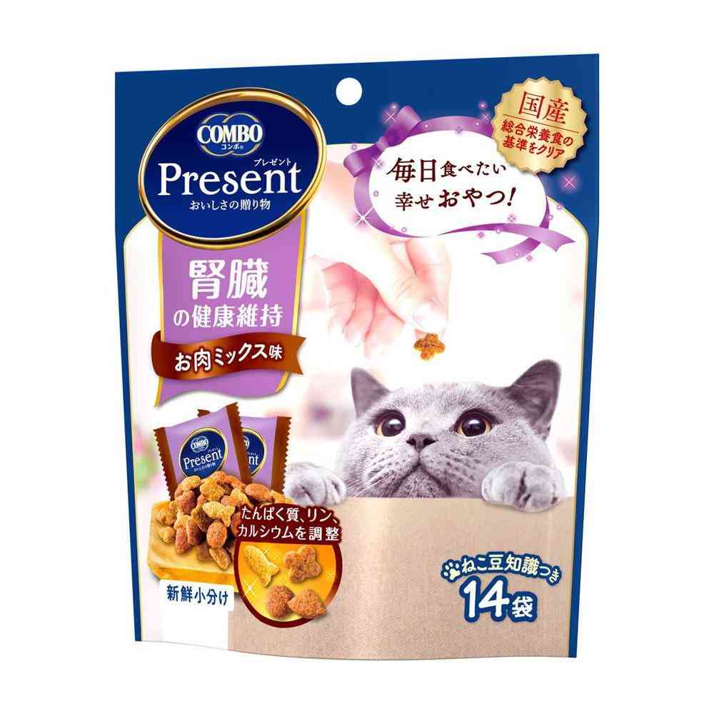 日本ペットフード コンボ プレゼント キャット おやつ 腎臓の健康維持 お肉ミックス味 42g