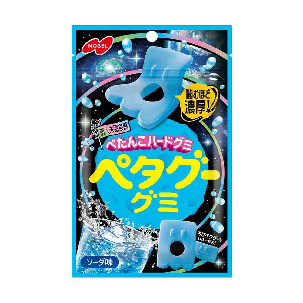 ◆ノーベル製菓 ペタグーグミ ソーダ味 50g   [6個セット]