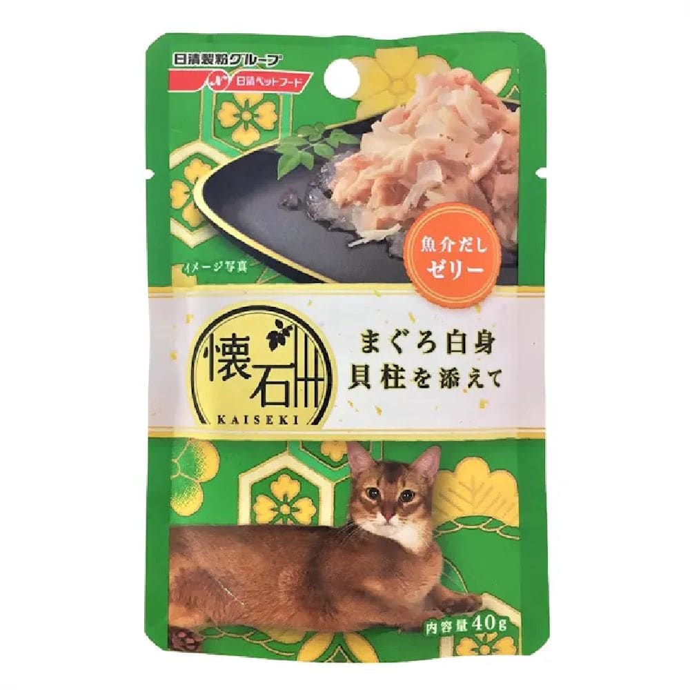 ペットライン 懐石レトルト まぐろ白身 貝柱を添えて 魚介だしゼリー 40g