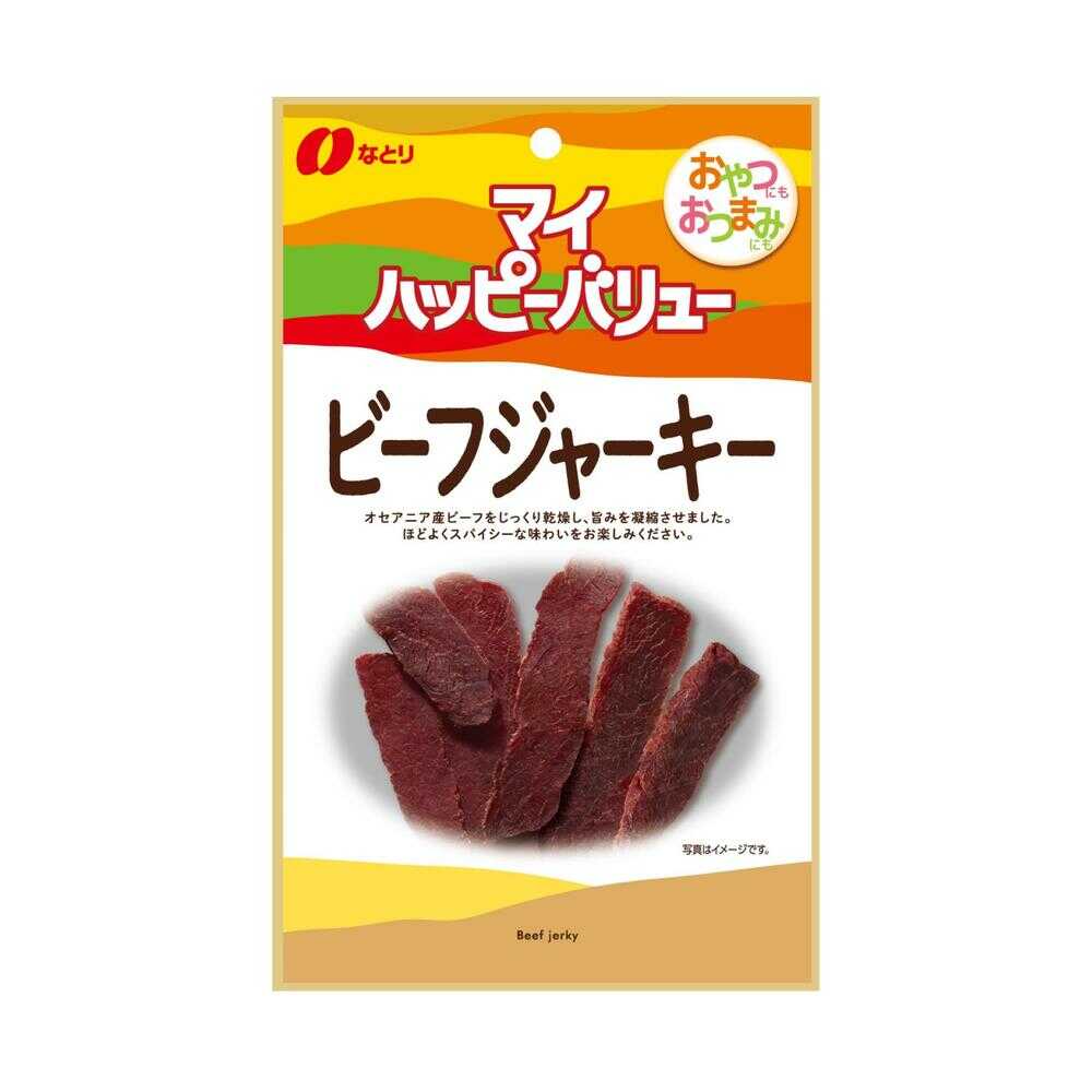 ◆なとり マイハッピーバリュー ビーフジャーキー 24g                 [10個セット]