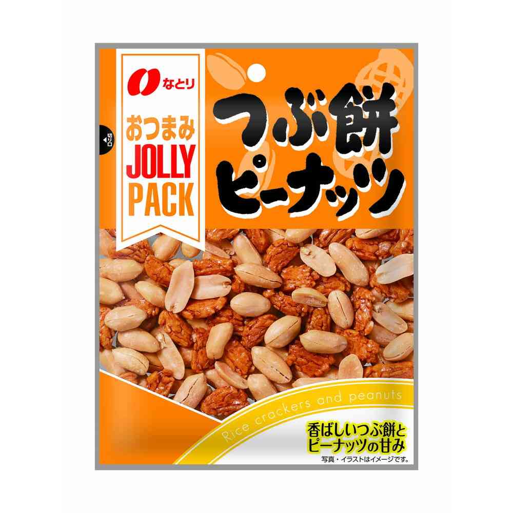 ◆なとり JOLLYPACK つぶ餅ピーナッツ 72g   [10個セット]