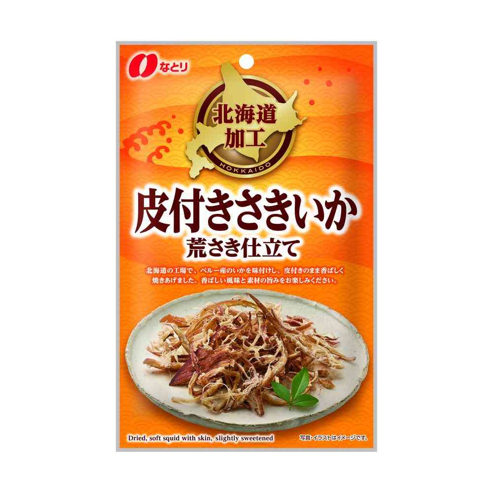 ◆なとり 北海道加工 皮付きさきいか 27g   [10個セット]