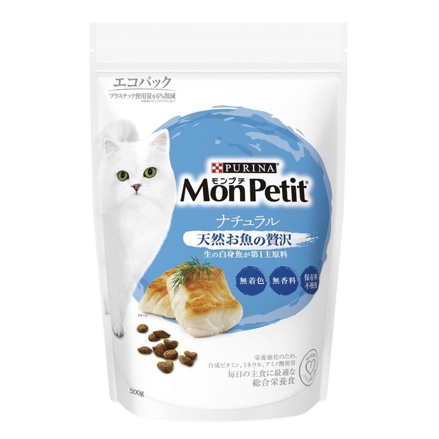 モンプチ ドライ バッグ ナチュラル 天然お魚の贅沢 500g