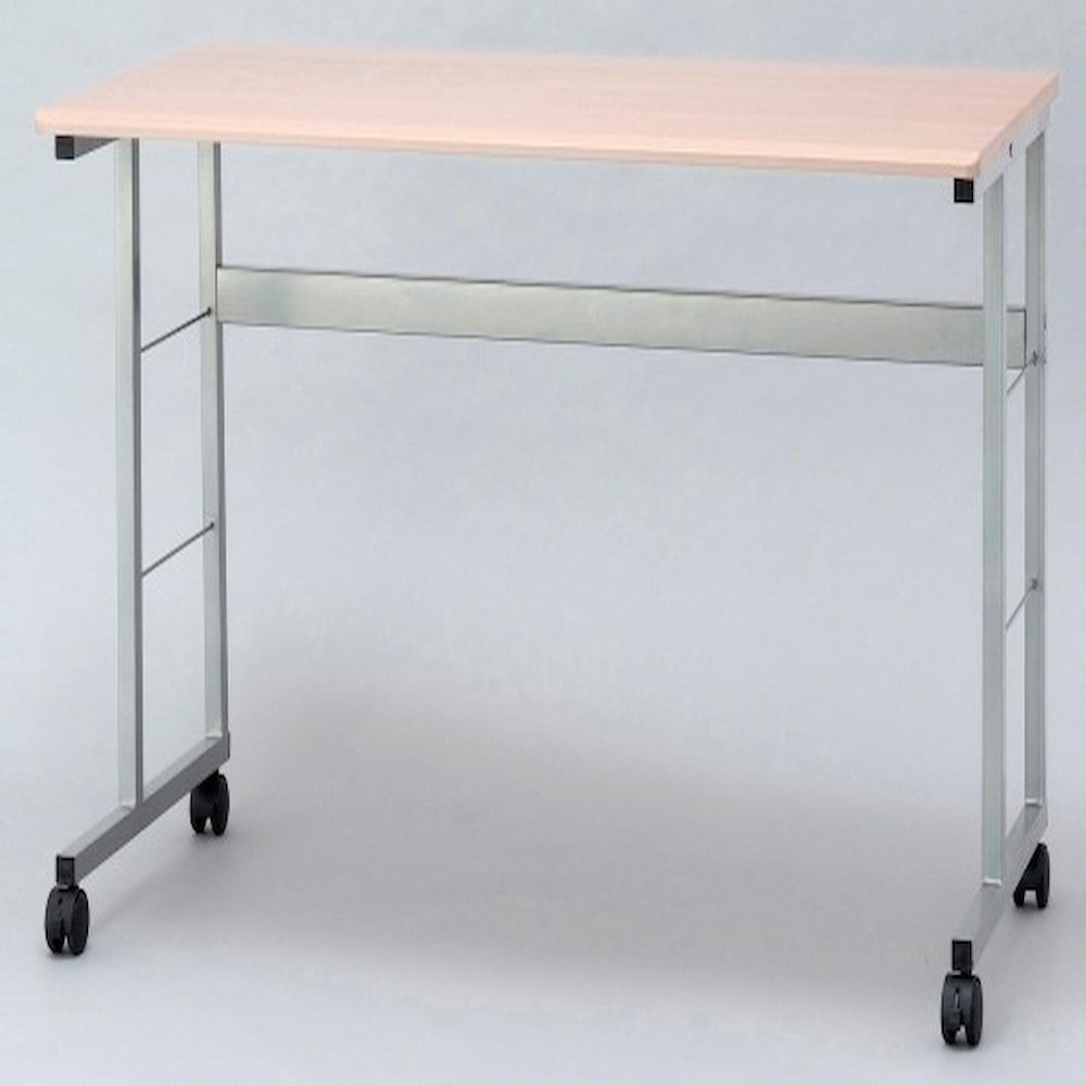 キャスターデスク ナチュラル木目HEC-1260 84768 メーカー直送 ▼返品・キャンセル不可【他商品との同時購入不可】