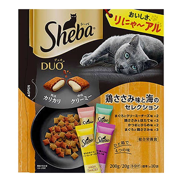 シーバデュオ 鶏ささみ味と海のセレクション 200g