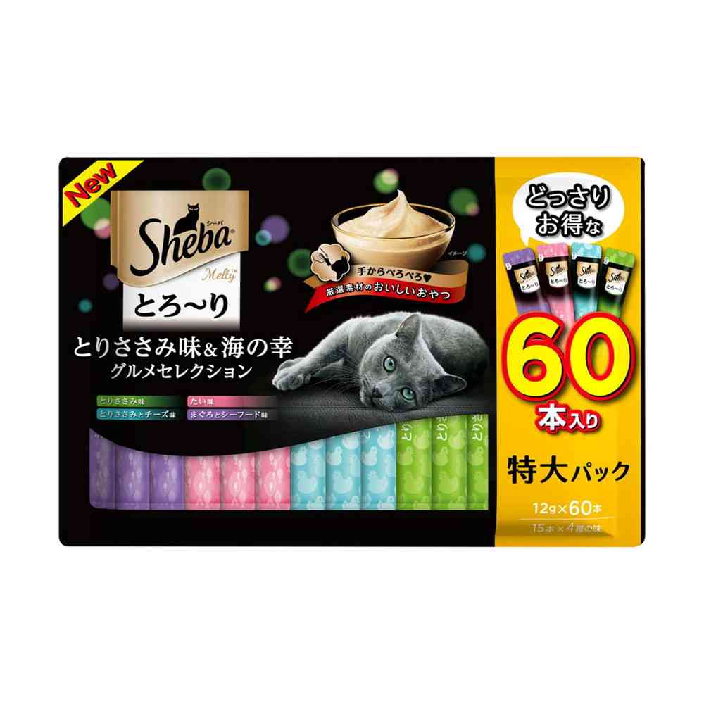 マースジャパン シーバ とろ～り メルティ とりささみ味＆海の幸グルメセレクション