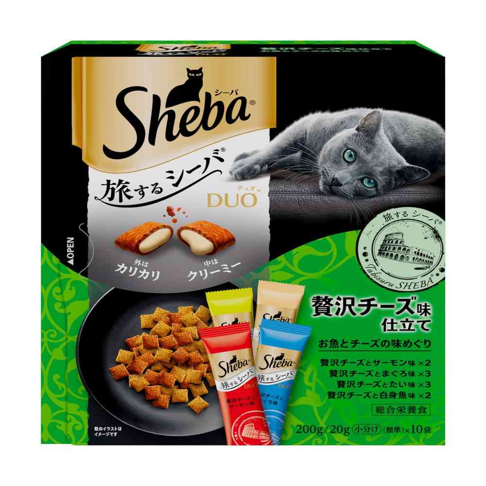 マースジャパンリミテッド シーバ デュオ 旅するシーバ 贅沢チーズ味仕立て お魚とチーズの味めぐり 200g