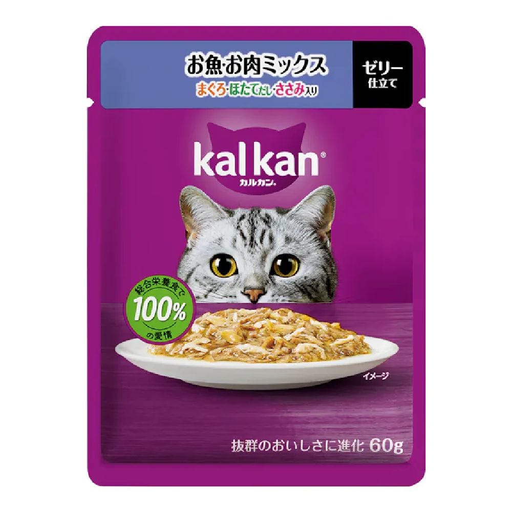 マース カルカンパウチ 魚肉M鮪ほたてささみ 60g