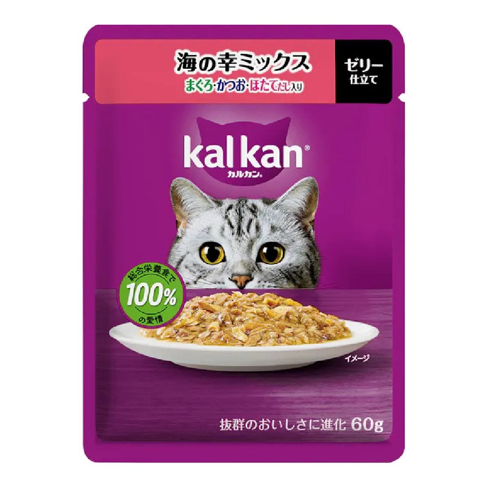 マース カルカンパウチ 海の幸ミックスまぐろかつおほたてだし 60g