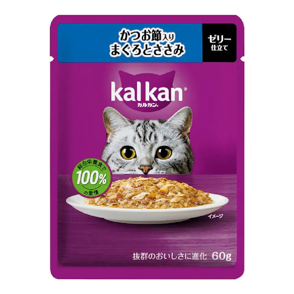 マース カルカンパウチ かつお節まぐろとささみ 60g