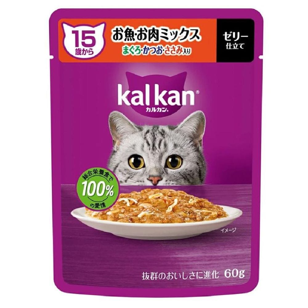 マース カルカンパウチ 15歳から魚肉Mまぐろかつおささみ 60g