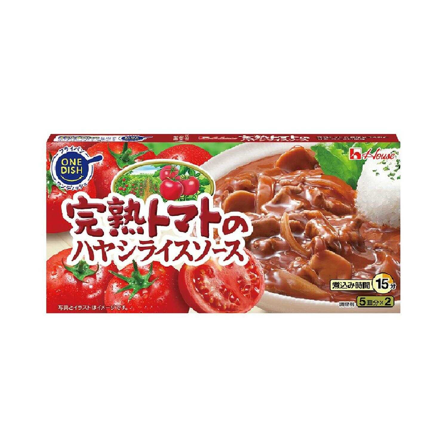 ◆ハウス 完熟トマトのハヤシライスソース 184g   [10個セット]