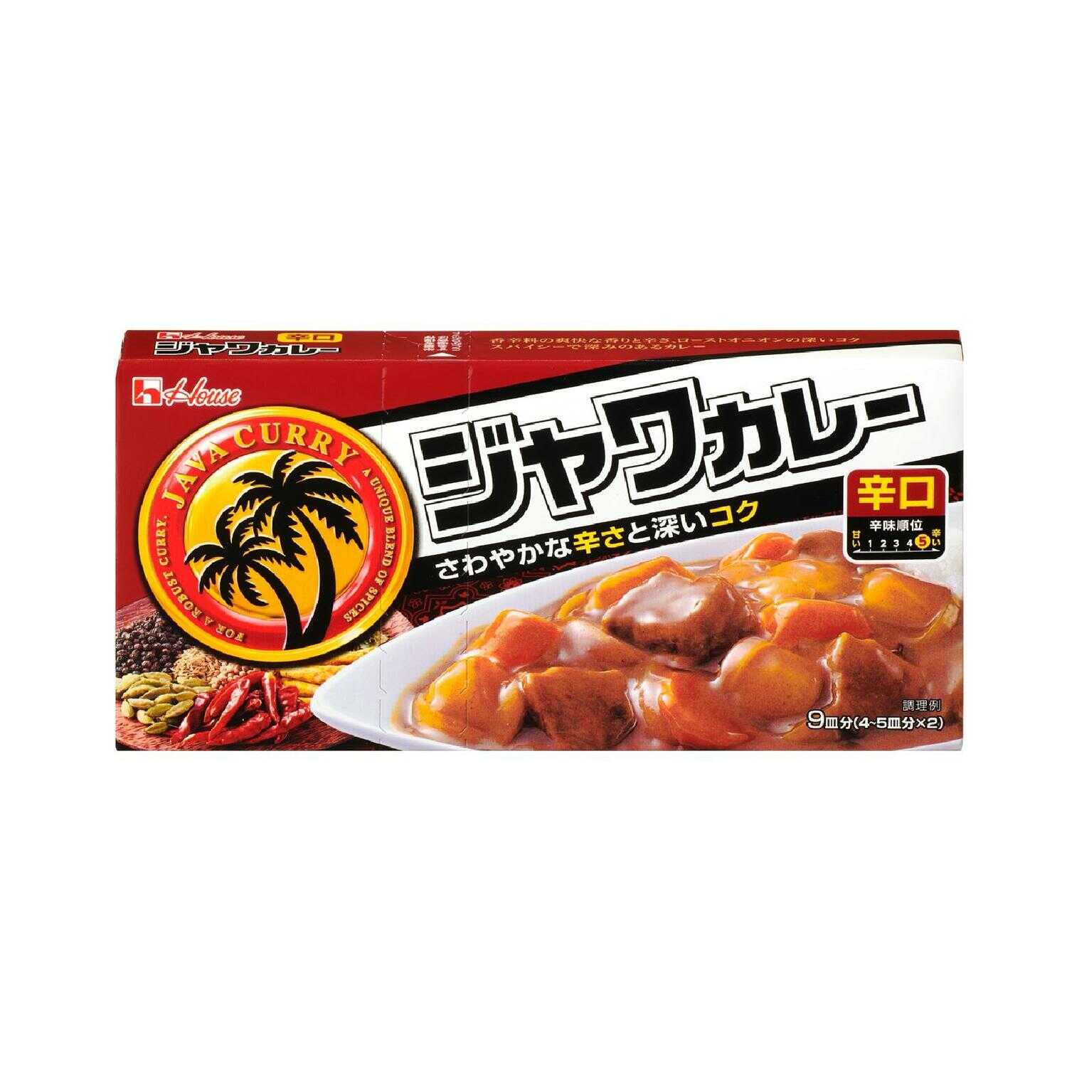 ◆ハウス ジャワカレー 辛口 185g   [10個セット]