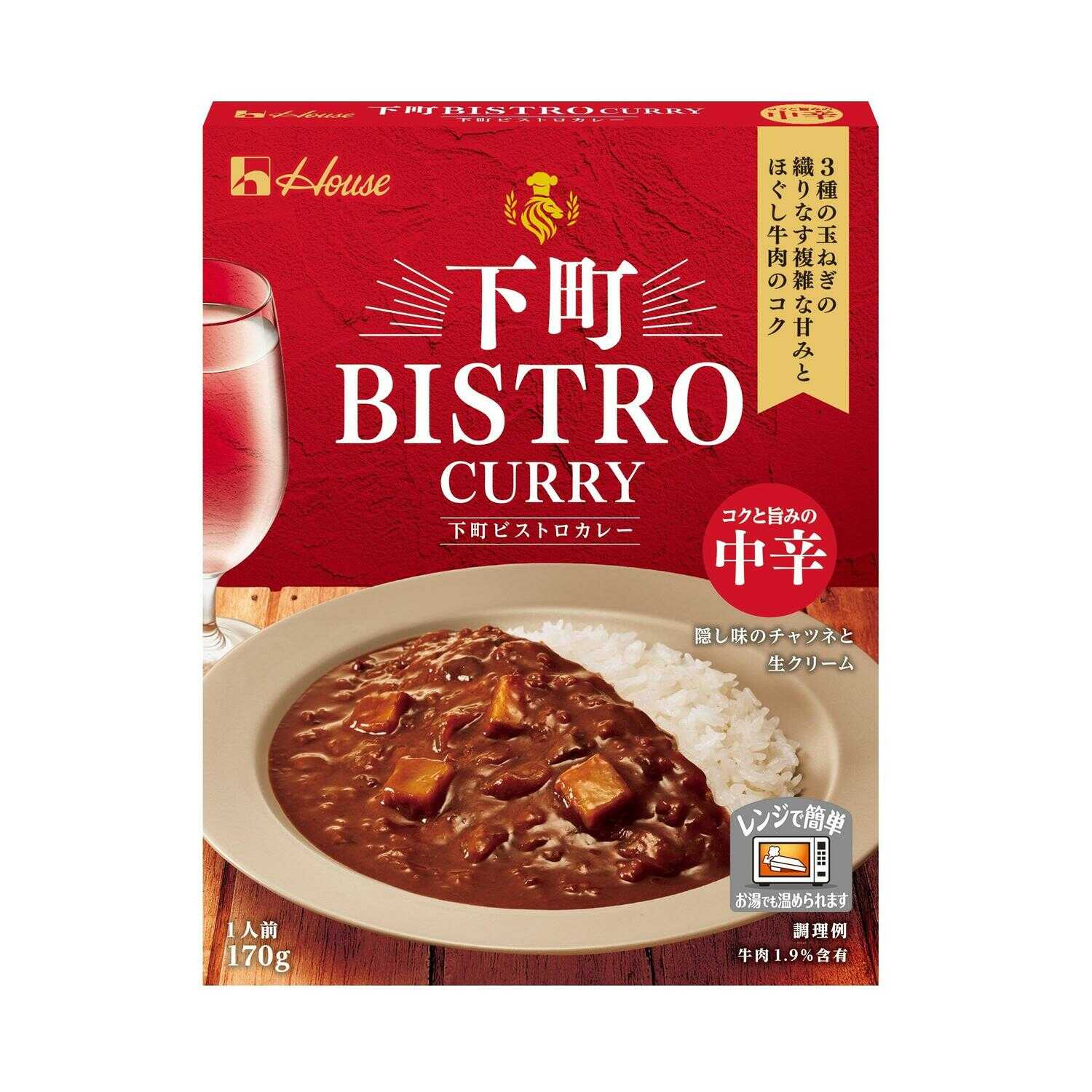 ◆ハウス 下町BISTRO CURRY 中辛 170g   [10個セット]
