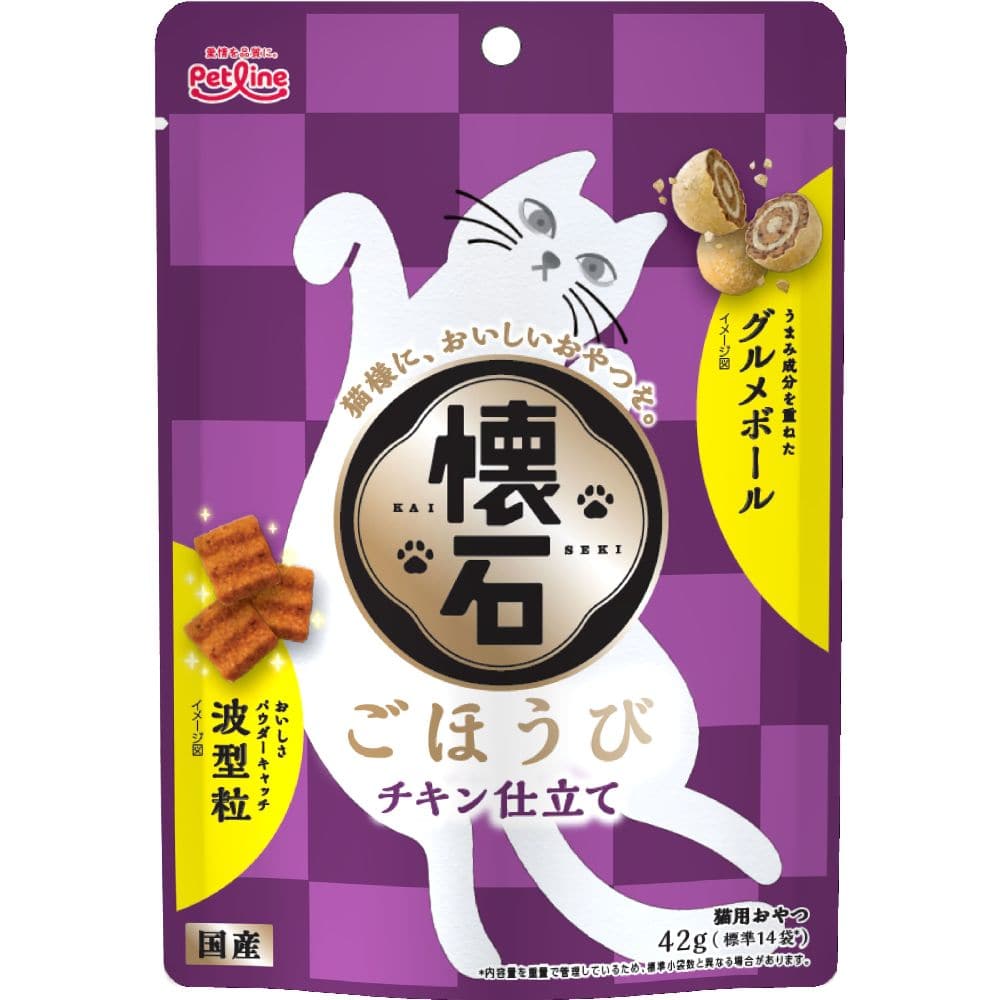 ペットライン 懐石ごほうびチキン仕立て 42g