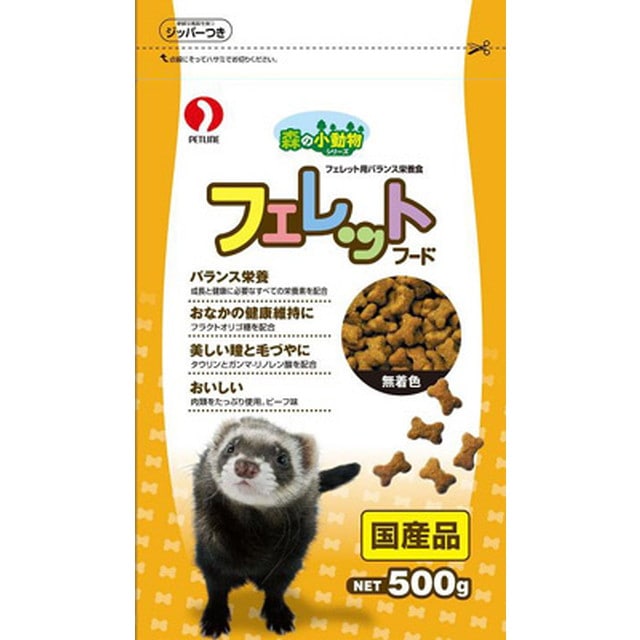 ペットライン 森の小動物フェレットフード 500G