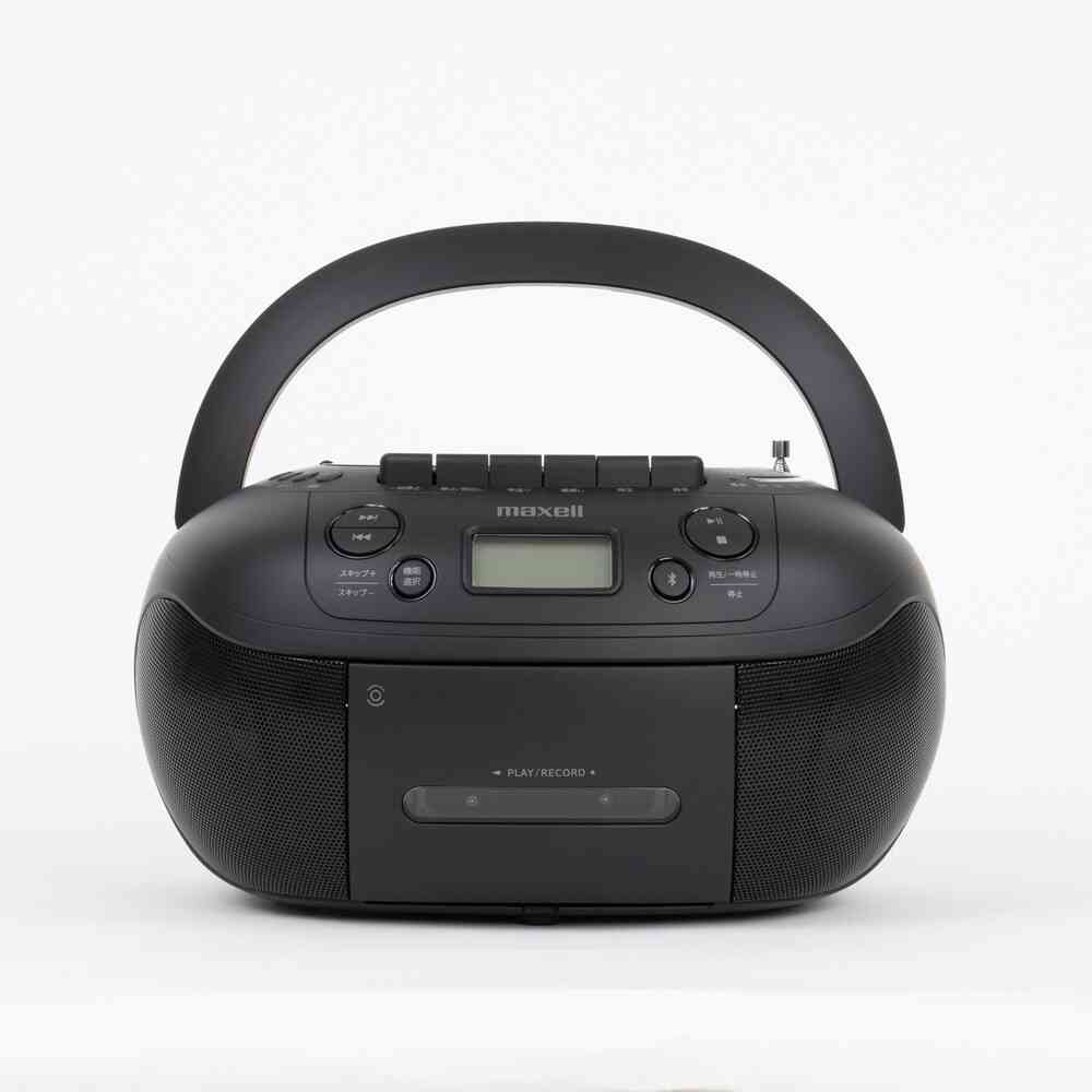 マクセル CDラジオカセットレコーダー Maxell ブラック MXCR-200 1台
