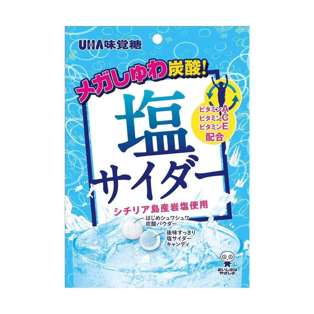 ◆味覚糖 塩サイダー 66g [6個セット]
