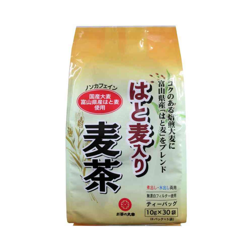 ◆お茶の丸幸 はと麦入り麦茶 ティーバッグ 10g×30p   [10個セット]