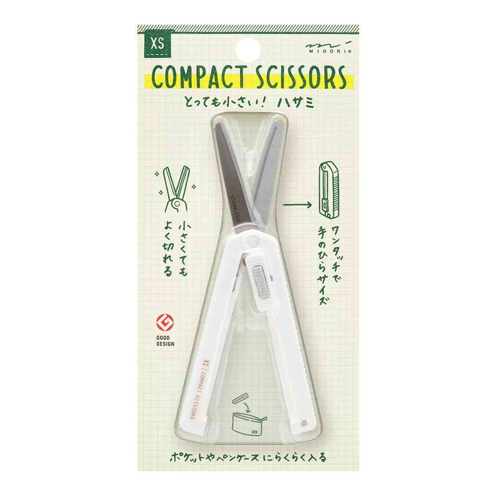 ミドリ XS コンパクトハサミ 白A 1個