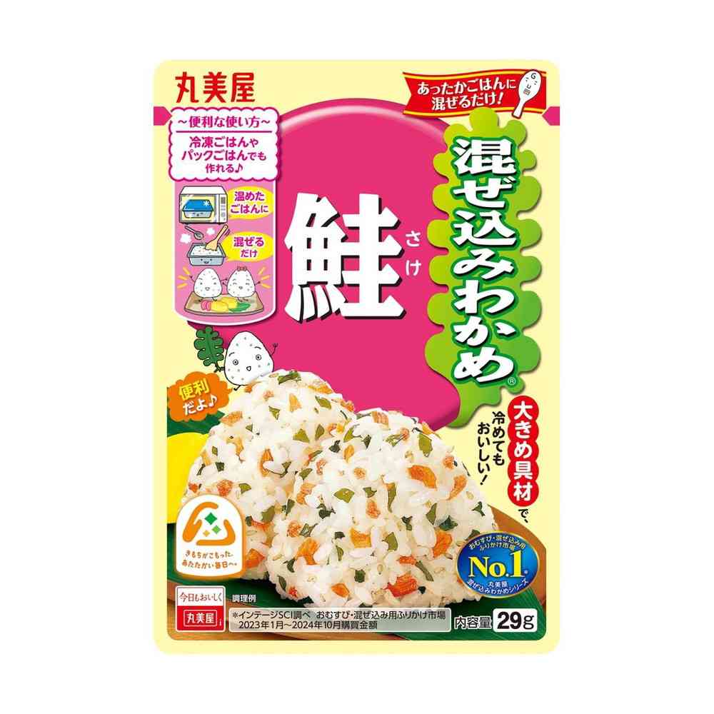 ◆丸美屋 混ぜ込みわかめ 鮭 29g【10個セット】