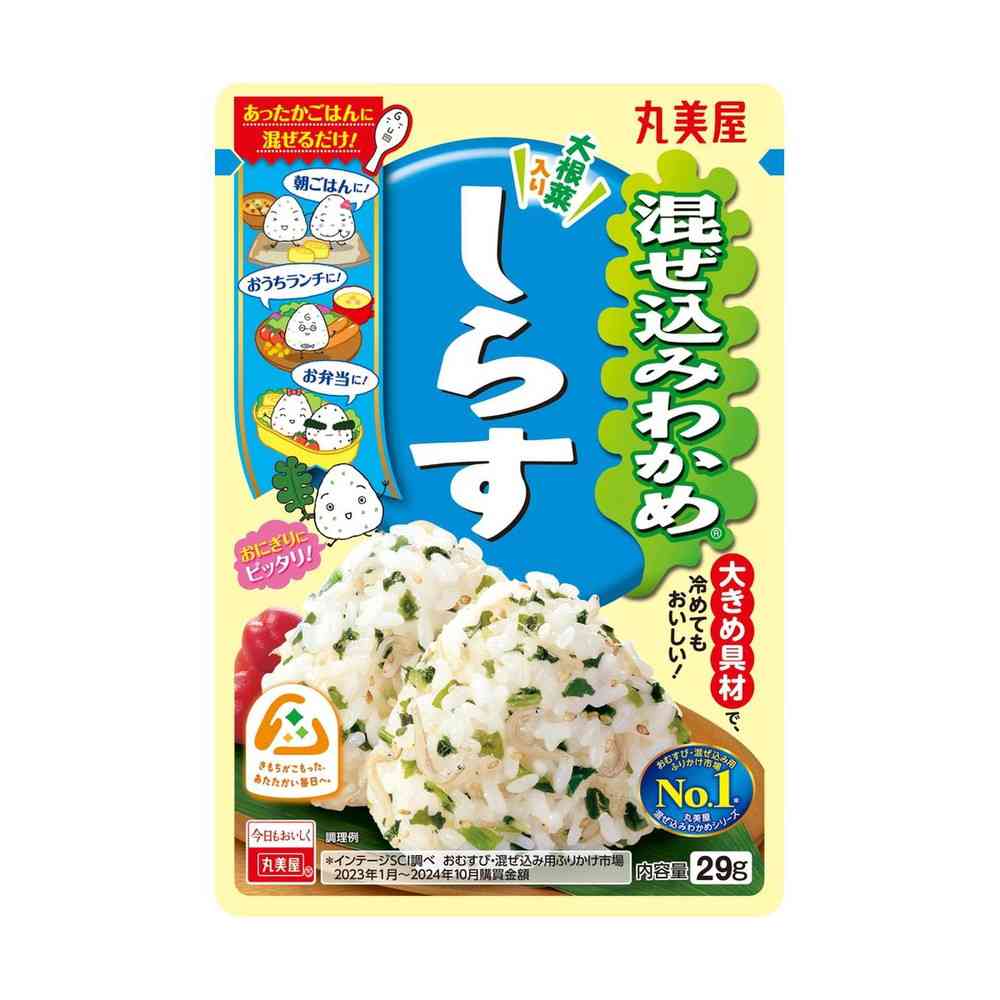 ◆丸美屋 混ぜ込みわかめ しらす 29g【10個セット】