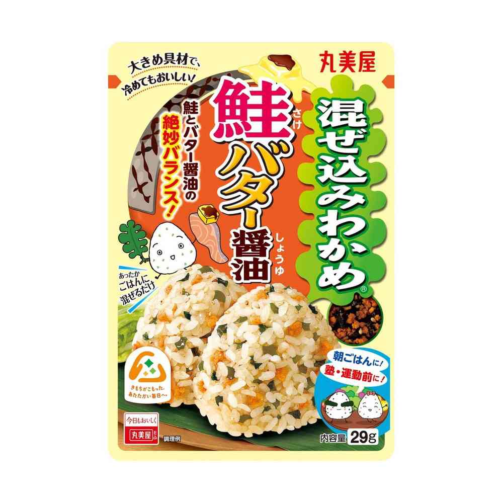 ◆丸美屋 混ぜ込みわかめ 鮭バター醤油 29g【10個セット】