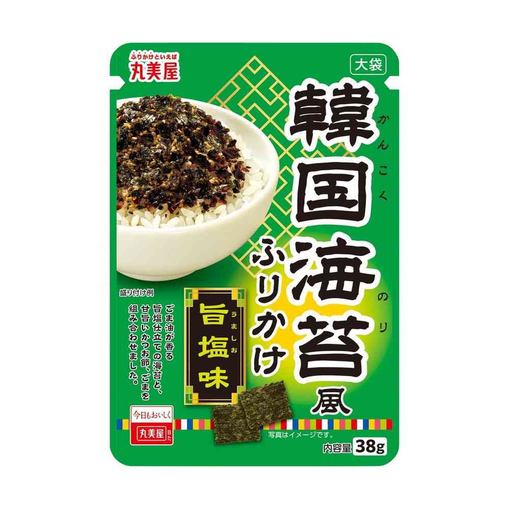 ◆丸美屋 韓国海苔風ふりかけ旨塩味 大袋 38g【10個セット】