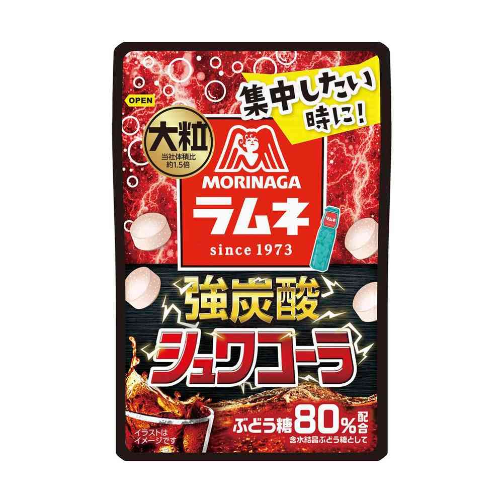 ◆森永製菓 大粒ラムネ 強炭酸 シュワコーラ 25g [10個セット]