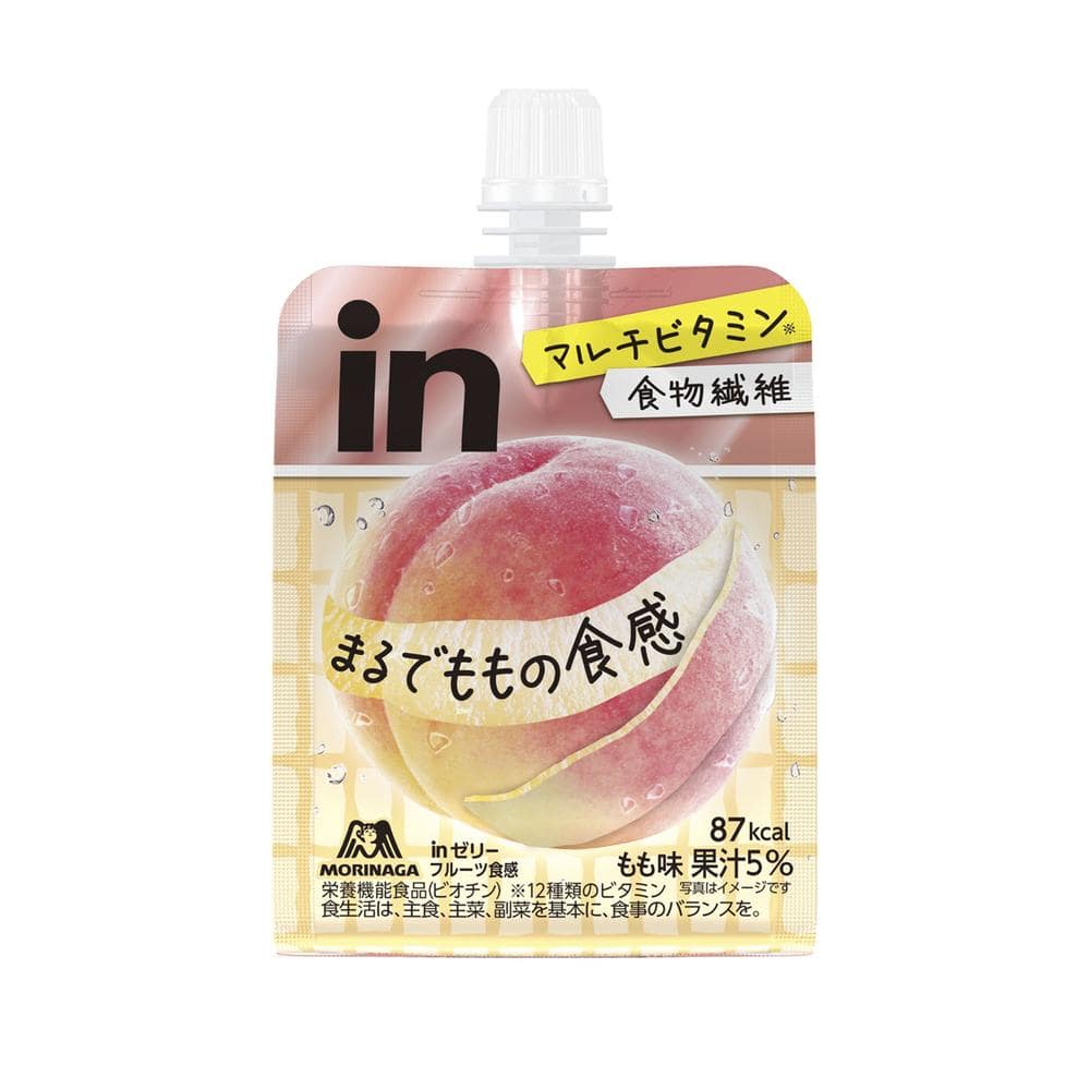 ◆森永 inゼリー フルーツ食感 ＜もも＞ 150g【6個セット】