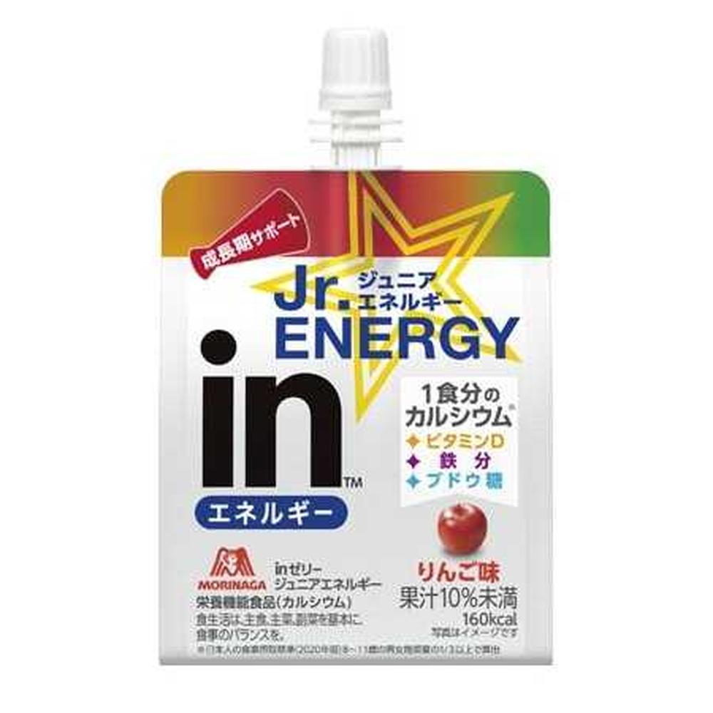◆森永製菓 inゼリー ジュニア エネルギー ＜りんご味＞ 180g [6個セット]