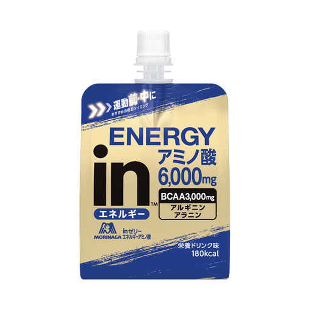 ◆森永製菓 inゼリーエネルギーアミノ酸 栄養ドリンク味 180g   [6個セット]